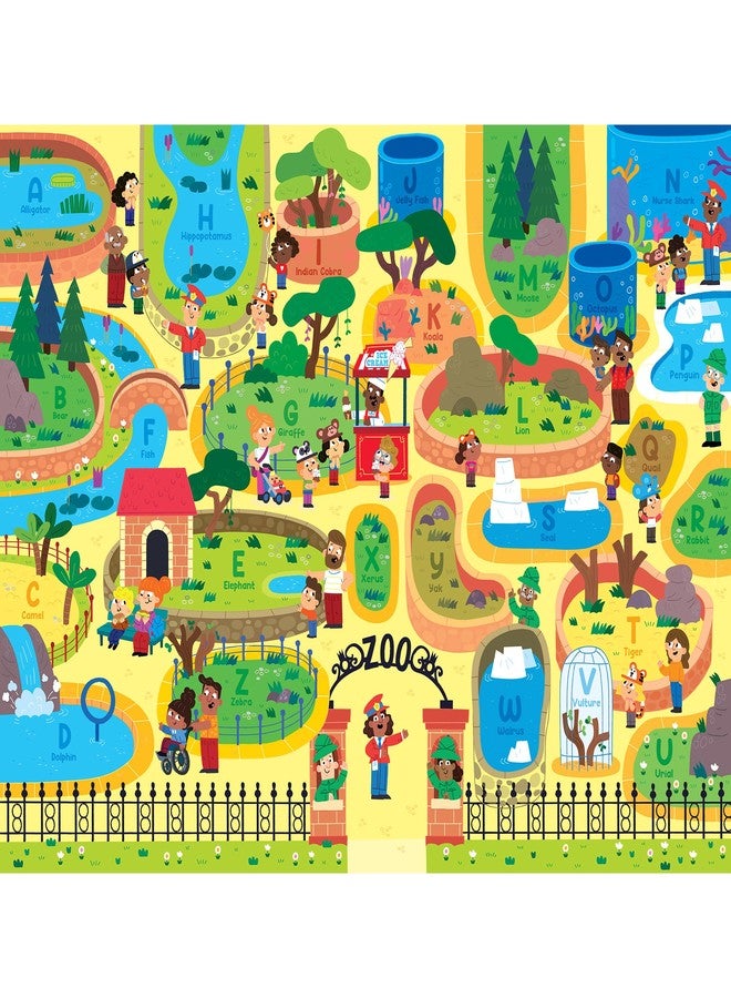 RoseArt Kids Floor Puzzle Playset - Alphabet Zoo Adventure - 24 Piece Jigsaw Puzzle - Image 4